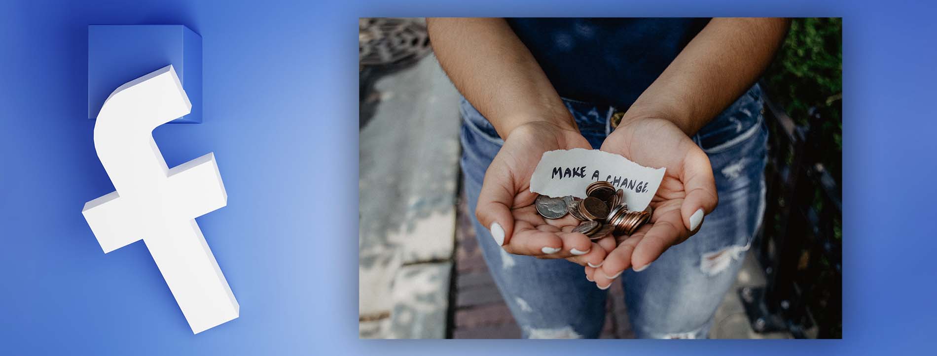 Facebook fundraising charity banner