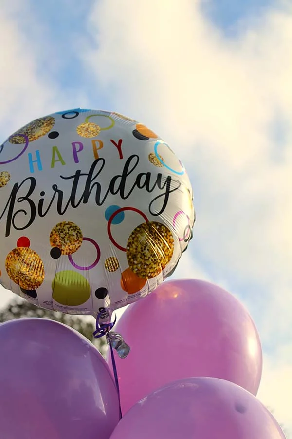 Happy Birthday balloons